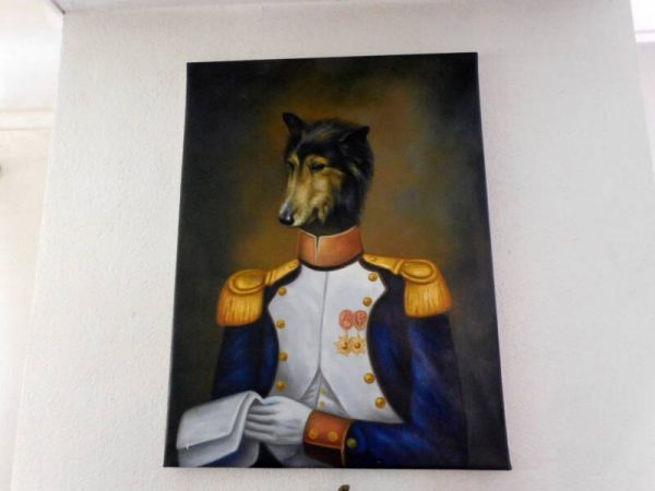 Speciaal schilderij van hond met uniform — 3modellen - Afbeelding 3