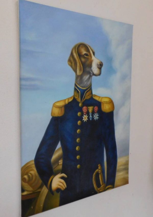 Speciaal schilderij van hond met uniform — 3modellen - Afbeelding 5