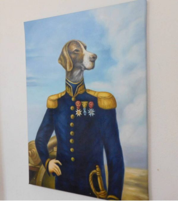 Speciaal schilderij van hond met uniform — 3modellen - Afbeelding 6