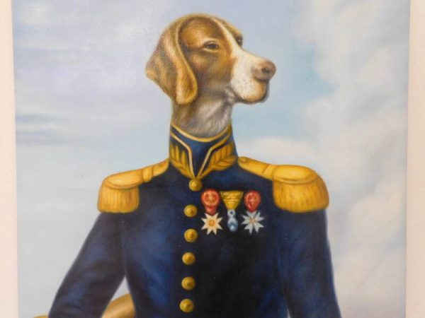 Speciaal schilderij van hond met uniform — 3modellen - Afbeelding 2