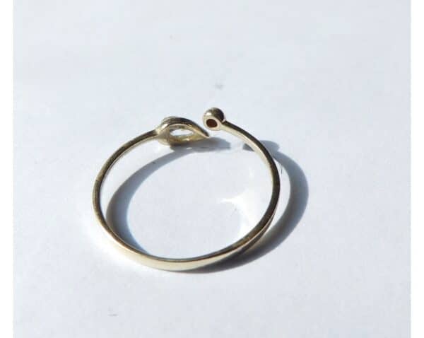 Hetty'S - Chique - 14 karaat - Gouden Slagring - Met peervormige Zirconia - - Afbeelding 4