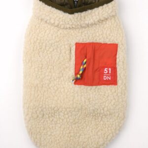 51 Degrees North Jules Coat Beige&Olijfgroen - Hondenkleding -  40 cm