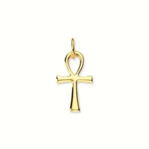 Hetty'S -14 karaat -Gouden hanger van een - Ankh - Maat 23 X 11 mm