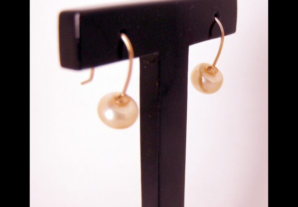 Elegante - Rosé Goldplated - Zilveren - Oorhangers - Roze zoetwater parels