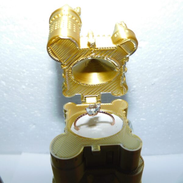 Chique - 14 karaat - Gouden Slagring - Met peervormige Zirconia - - Afbeelding 6