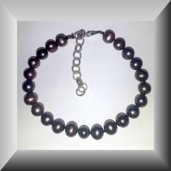 Zeldzame armband van zwarte peacock parels - Afbeelding 3